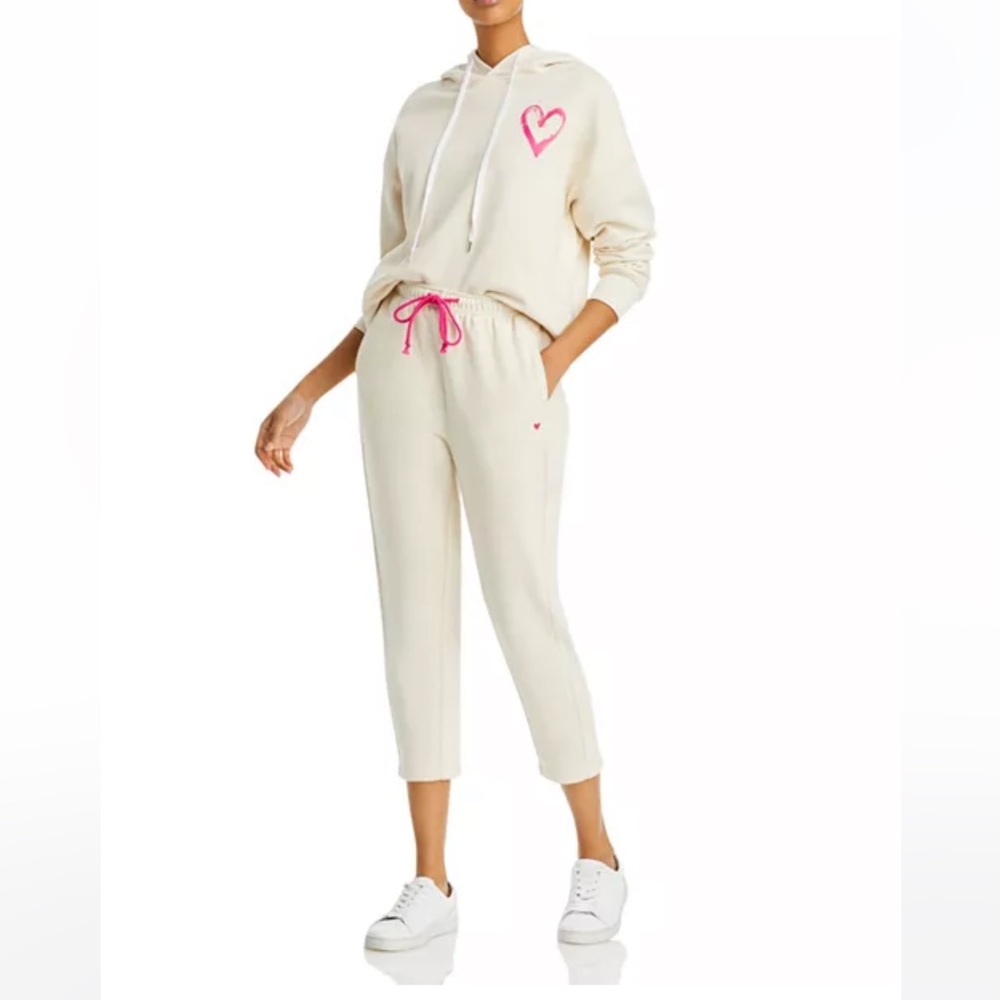 Kerri Rosenthal Sketch Heart Cotton Boyfriend Hoodie & The Jogger Pants